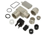 Conector M16 mamă, 6 pini, 5A, 250V, montaj pe cablu