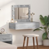 vidaXL Masă de Machiaj cu sertar Gri 83 x 40 x 70 cm Lemn compozit