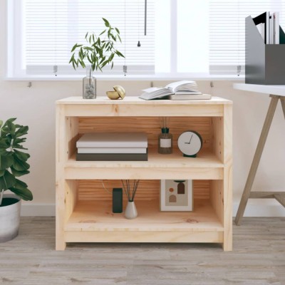 vidaXL Bibliotecă, 80x35x68 cm, lemn masiv de pin 821674 foto