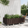 Jardiniera de gradina cu picioare, maro, 150x80x54 cm, PP GartenMobel Dekor, vidaXL