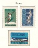 Cipru 1968 Mi 312/14 MNH - Jocurile Olimpice vara, Mexico City