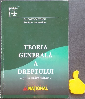 Teoria generala a dreptului Curs universitar Costica Voicu 2004 foto