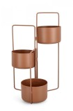 Cumpara ieftin Suport ghivece flori metal maro Keyra 45x21x68 cm