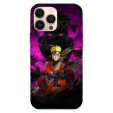 Husa compatibila cu Apple iPhone 15 Pro Max model Naruto vs Pain, Silicon, TPU, Viceversa, Transparent, Carcasa