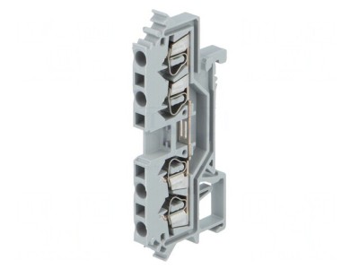 Conector Șine 2.5mm&amp;sup2; 4 Borne Gri 800V foto