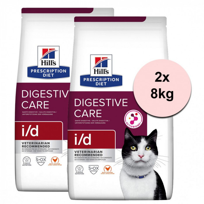 Hill&amp;#039;s Prescription Diet Feline i/d Digestive Care Chicken 2 x 8 kg