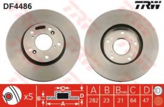 Disc frana HONDA CIVIC VII Limuzina (ES) (2000 - 2006) TRW DF4486