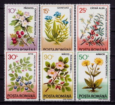 RO 1993 LP 1310 &amp;quot;Plante medicinale&amp;quot; - serie ,MNH foto