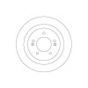 Set discuri frana spate TRW, Hyundai I40 (Vf), 03.12-, I40 Cw (Vf), 07.11-, spate; puntea spate; Sistem de franare : 16&amp;quot;
