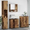 Set de mobilier pentru baie 4 pcs Lemn vechi 61 x 35 x 64 cm