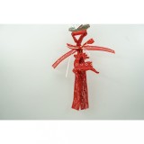 Ornament de brad craciun cerb, flippy, rosu, lemn, 25 cm