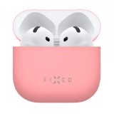 Husa Fixed Silky pentru Apple AirPods 4, Roz