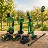 Pachet Set Foarfeca Electrica si Fierastrau cu Lant 7 in 1 PARTNERPRO PP-FFTP + Suflanta PP-SB4.5A