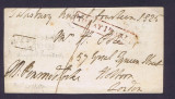 Great Britain 1825 Postal History Prestamp Letter front D.021