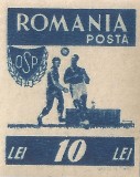 *Romania, LP 199/1946, OSP, nedantelat, eroare 3, MNH