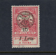 ROMANIA 1919 - CLUJ ORADEA INUNDATIA EROARE MONOGRAM SPART MNH BODOR foto