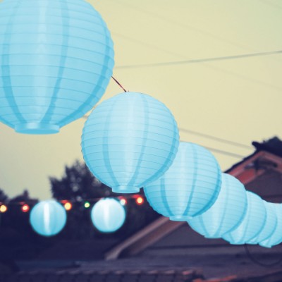 Lampion LED - Albastru - 2 x AAA Best CarHome foto