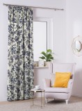 Set draperii blackout model floral cu rejansa din bumbac tip fagure, Madison, 200x230 cm, densitate 700 g/ml, Belarina Amethyst, 2 buc