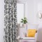 Draperie blackout model floral cu rejansa din bumbac tip fagure, Madison, 250x255 cm, densitate 700 g/ml, Belarina Amethyst, 1 buc