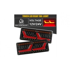 Set lampi LED 12V-24V cu semnalizare dinamica Neon efect dimensiuni 32x13cm