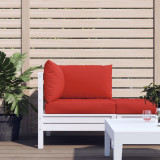 Perne pentru canapea din paleti, 3 buc., rosu, material textil GartenMobel Dekor, vidaXL