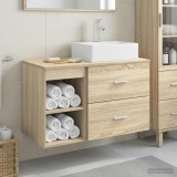 Cumpara ieftin Set dulap baie 2 buc. Stejar Sonoma 79,5 x 41 x 79,5 cm