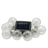 Ghirlanda luminoasa solara LED Hemma, 10 becuri, 380 cm, alb cald