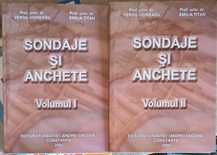 SONDAJE SI ANCHETE VOL.1-2-VERGIL VOINEAGU, EMILIA TITAN-252411