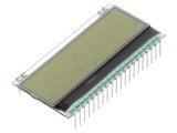 Afișaj LCD Alfanumeric 8x1 FSTN 55x17.5mm Alb