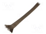 Manșon electroizolant fibră de bazalt kaki FAVIER 10m 260-560&deg;C
