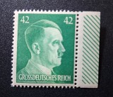 Gro&szlig;deutsches Reich-1944-Hitler Definitive (Michel 801 / 900) MNH Marcă de Margine Dreapta cu C&acirc;mp de Hatching Verzui -Bn1