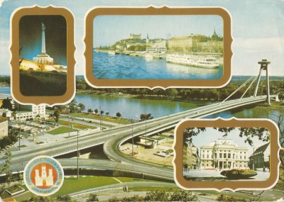 *Cehoslovacia, poduri (2), Bratislava, c.p.i., circulata, 1976 foto