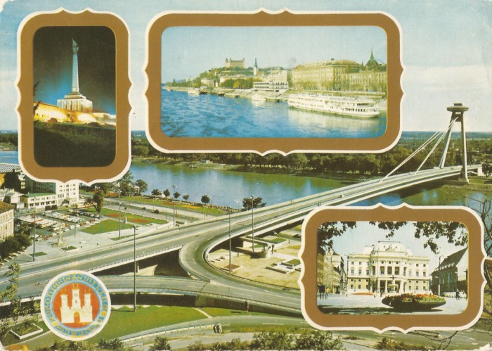 *Cehoslovacia, poduri (2), Bratislava, c.p.i., circulata, 1976
