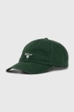 Barbour șapcă de baseball din bumbac Sports Caps culoarea verde, cu imprimeu, MHA0274