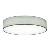 Plafoniera Globo, metal/textil, gri, 80 x 14 cm