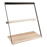 Cumpara ieftin Bern fali polc, ac&eacute;l, fenyőfa 50x21x52 cm