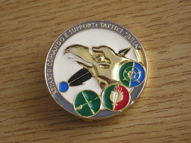 QW9 N 59 - insigna - militar - Italia - Reparto comando e suporti tatici Julia