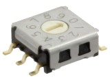 &Icirc;ntrerupător codificare DEC/BCD OMRON SMT Poz 10, rezistență minimă 100M&Omega;