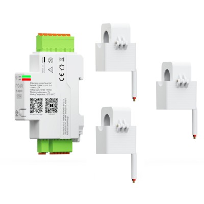 Contor electric NOUS D4Z ZigBee Smart DIN 120A, monitor consum de energie in timp real , montare pe sina DIN foto