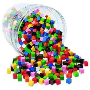 Cuburi multicolore (1cm) foto