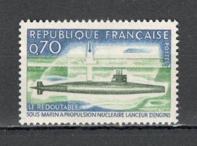 Franta.1969 Submarinul nuclear Redoutable SF.619 foto