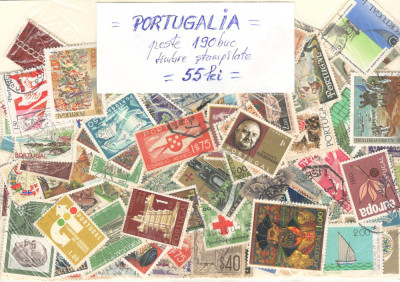 PORTUGALIA.Lot peste 190 buc. timbre stampilate foto