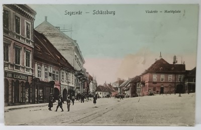 SIGHISOARA , LOCUL PIETEI , CARTE POSTALA ILUSTRATA , 1909 foto