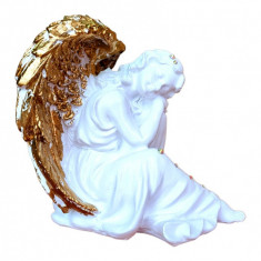 Statueta decorativa, Inger, Alb, 25 cm, DVAN0736-3G