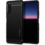 Husa TPU Spigen Rugged Armor pentru Sony Xperia 10 III, Matte, Neagra ACS02842