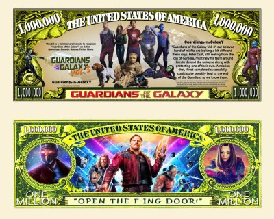 !!! SUA = FANTASY NOTE (TJ6) = FILMUL ,, GUARDIANS OF THE GALAXY &amp;quot; - 2023 - UNC foto