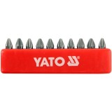 Yato YT-0475 - Set capete de insurubare profil PH2 10 bucati