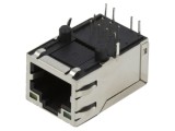 Modular Jack with Integrated Magnetic and LED