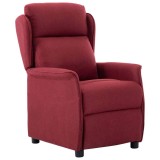 vidaXL Fotoliu recliner bordo 67.5 x 93.5 x 101.5 cm țesătură 340155