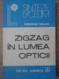 Zigzag in Lumea Opticii - Gheorghe Hutanu, Albatros 1986, Sinteze Lyceum, Fizica, Romana, 204 pagini